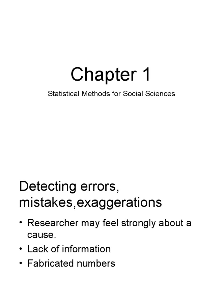Statistical methods for social sciences pdf statistics
