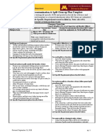 Biological Decontamination & Spill Clean-Up Plan Template