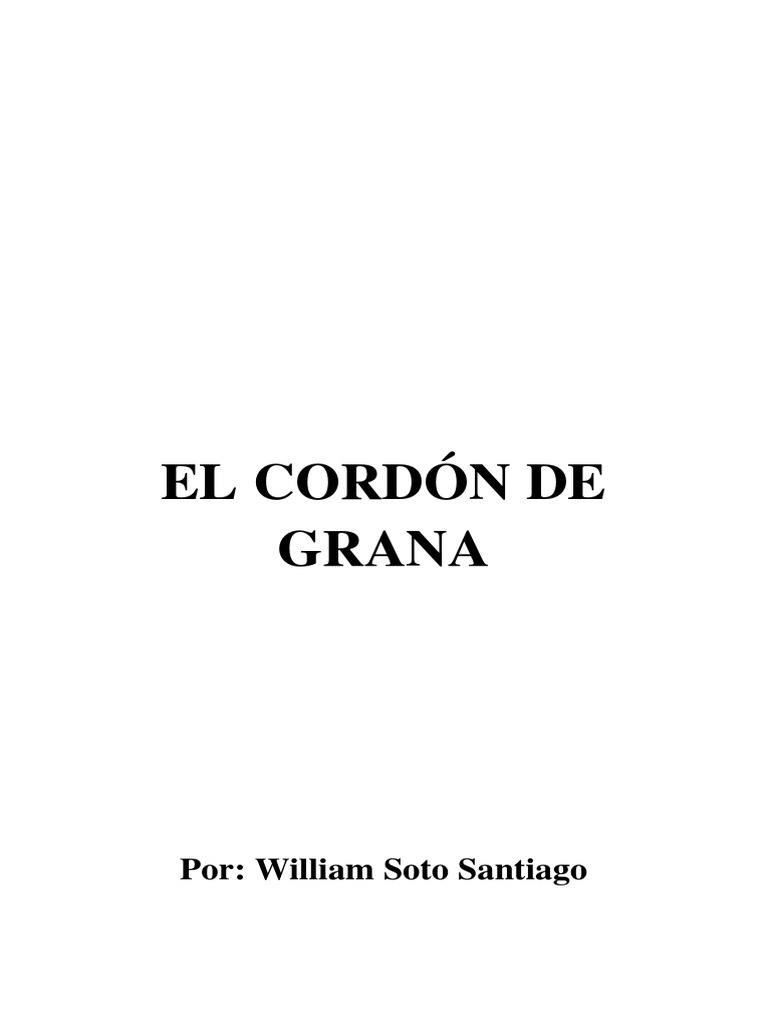 El Cordon de Grana Lectura PDF