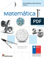Matemática 1º Medio-Guía Didáctica Del Docente Tomo 1