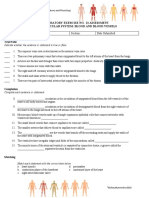 Laboratory Exercise No. 13 Assessment Cardiovascular System: Blood and Blood Vessels