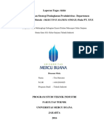 Pengukuran Dan Strategi Peningkatan Produktivitas Departemen Produksi Dengan Metode OBJECTIVE MATRIX (OMAX) Pada PT. XYZ