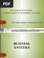 Ent300 - 5 t0 7 - Biz Entities, Formation & Supportsystem