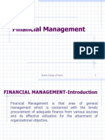 Financial Management: 1 1 Budha College of MGMT