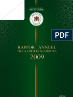 Rapport de La Cour Des Comptes Maroc 2009 Volume 1