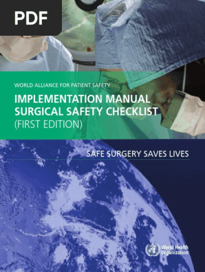健康・医学 SOT Participant Guide WHO Surgical Safety Checklist Manual | PDF | Surgery | Anesthesia