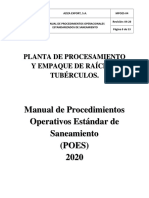 Manual de Poes Aziza Export, S.A. 2020