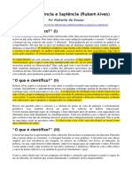 O que é científico? Rubem Alves analisa a ciência e outros saberes