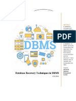 Adbms: Database Recovery Techniques in DBMS