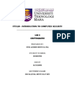 Itt320 - Introduction To Computer Security: Lab 3 Cryptography