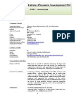 Kaderes Peasants Development PLC: Company Profile