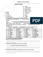 Writing Test 10 Form Name - I. Translate Into Ukrainian (20 Points)
