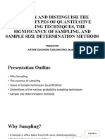 Identify and Distinguish The Various Types of Quantitative