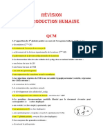 Revision Reproduction Humaine Corrige