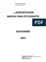 Transportación - Horarios y Responsables