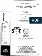 Deere (1989) - Rock Quality Designation (RQD) After Twenty Years