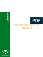 Memoria_estadistica Consejeria de Salud 2015_21!11!2016