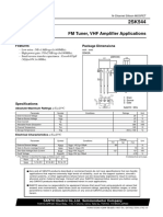 FM Tuner, VHF Amplifier Applications