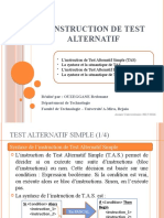 0005 - Linstruction de Test Alternatif Simple Et Double