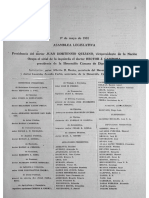 Peron - 1951 Mensaje Presidencial