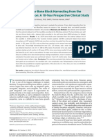 Mandibular Bone Block Harvesting From The Retromolar Region: A 10-Year Prospective Clinical Study