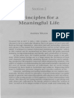 Principles For A Meaningful Life: Section 2