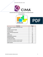 November 2020 & February 2021 Management Case Study Examination Pre-Seen Material