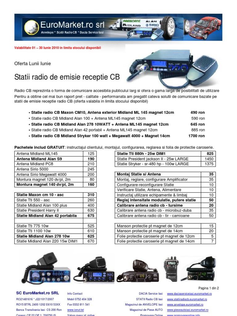 Catalogul de Statii Radio CB Antene Pentru Statii Radio CB Si Accesorii ...