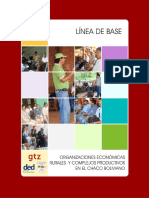 Línea de Base Sobre Organizaciones Económicas Rurales y Complejos Productivos en El Chaco Boliviano