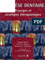 Prothèse Dentaire, Principes Et Stratégies Thérapeutiques - Owall