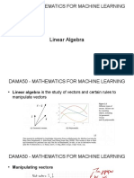 Linear Algebra: Dama50 - Mathematics For Machine Learning