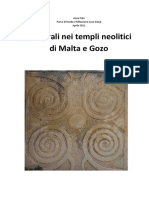 Le Spirali Nei Templi Neolitici Di Malta e Gozo: Anna Polo Parco Di Studio e Riflessione Casa Giorgi Aprile 2011