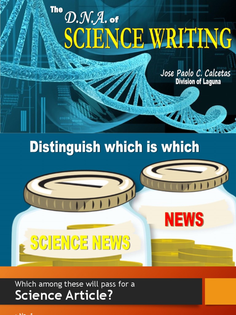 Science and Technology Writing PDF Science