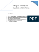 Chap 1&2 Techniques logistiques du commerce international (1)