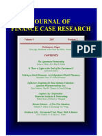 Journal of Finance Case Research: Volume 9 2007 Number 2