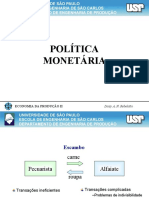 Política Monetária e Sistema Financeiro