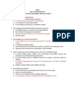 EC307 Quiz 2 Sample Questions