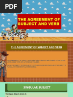 English Material - The Agreement of Subject and Verb