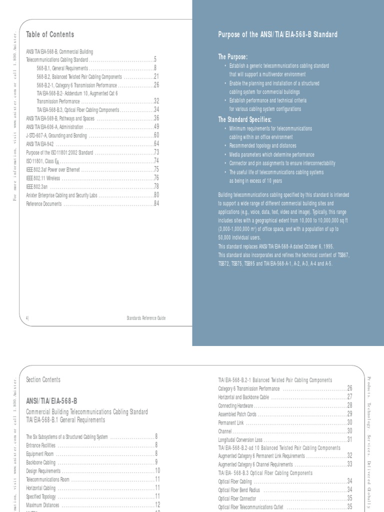 Ansi Tia Eia 568B | PDF | Computer Networking | Electronics