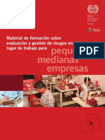 Pequeñas y Medianas Empresas: Material de Formación Sobre Evaluación y Gestión de Riesgos en El Lugar de Trabajo para