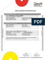 Reporte Tecnico Diagnostico Filtro Combustible LLS963