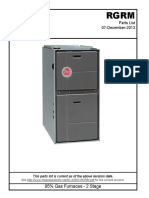 Parts List 07-December-2013: 95% Gas Furnaces - 2 Stage