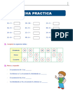 Practica de Matematica División y Multiplicación