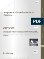 Aceptación y Repudiación de La Herencia