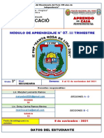 MODULO 07 - III Trim. - COMUNICACIÓN - 3° SEC