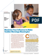 Masterson - Maximze Your Influence To Make Toddler Mornings Meaningful