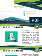TIPO DE INFORMES Y DOCUMENTOS Fundetec