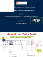 Diseño de refuerzo en tracción con métodos iterativo y directo