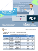 Arcsa CZ5 Turnos de Farmacias Guayas Noviembre 2021
