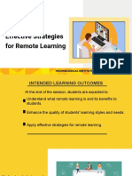 2021-2022 Effective Strategies For Remote Learning